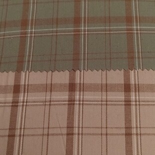 Plaid men's and women's shirt cloth yarn-dyed cloth hat cloth in stock cotton clothing cloth plain weave