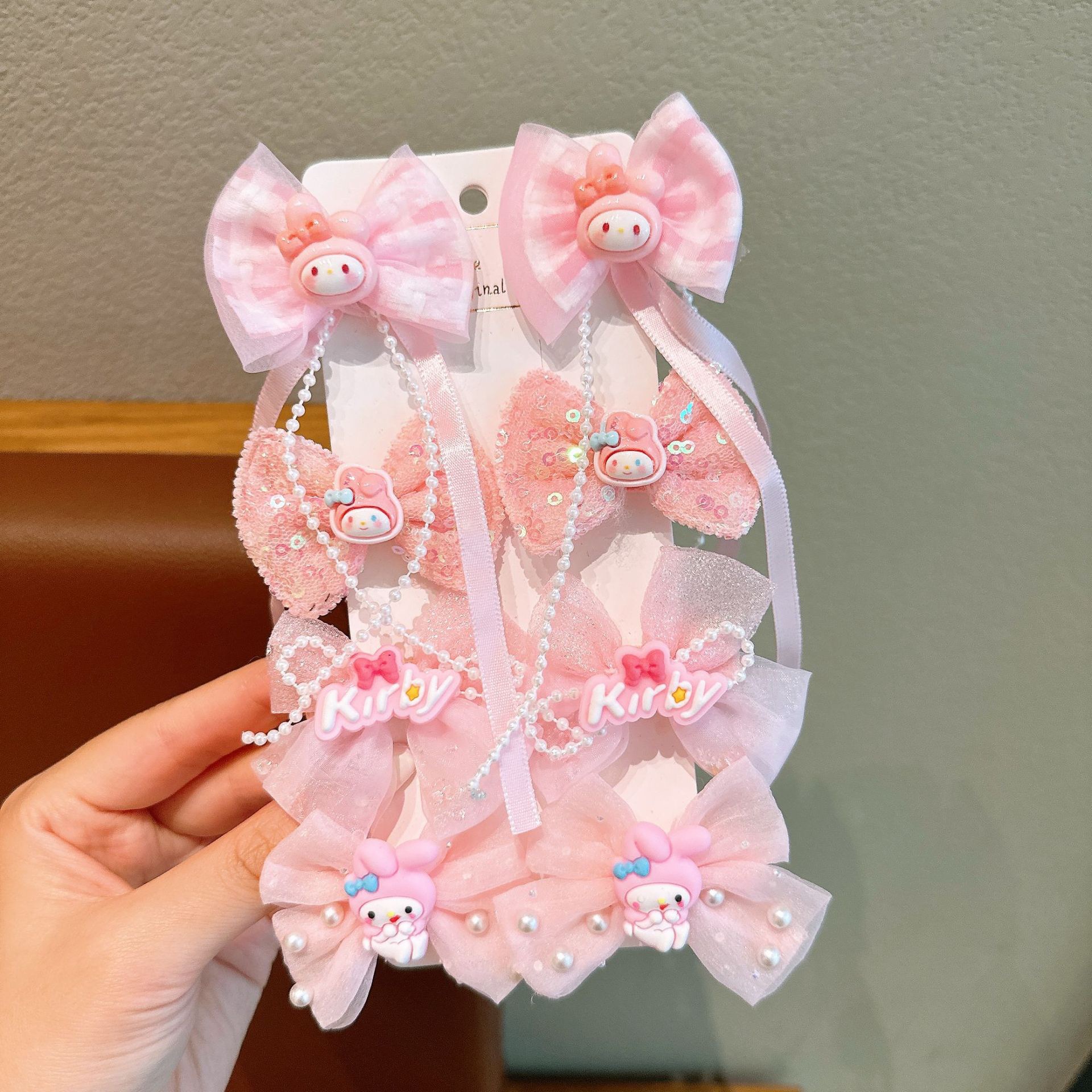 KULOMI Kids Hairpin Set Cute Sanli Pantalones Pequeñas Niñas Pequeñas Pequeñas