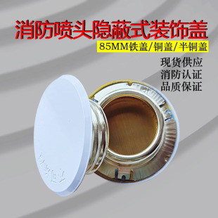 Fire Nozzle Concealed Cover Fire Sprinkler Head All-Copper Decorative Cover Ceiling Nozzle Decorative Cover Concealed Cover