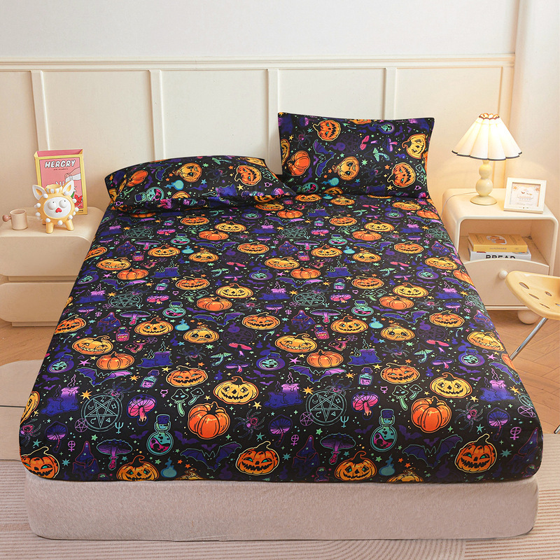 Cross-border Bed Cover Simmons Bed Cover Protective Cover Dust-proof Mattress Cover Single-piece Bed Cover Plaid Amazon Single Bed Sheet