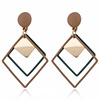 Design metal earrings, European style, simple and elegant design