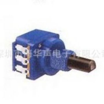 厂家供应R17mm系列功率电位器，调光电位器，带按压开关电位器