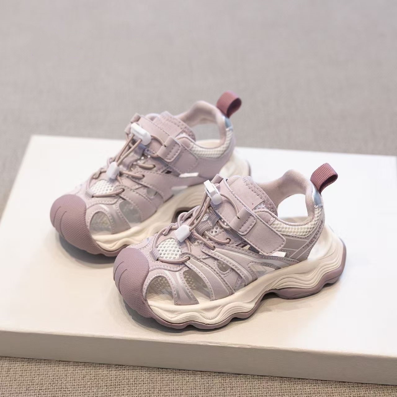 Sandalias deportivas para niños 2026 verano nuevo niño Baotou zapatos de retroceso zapatos de playa de moda para niñas zapatos de playa image 3