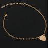 Fashionable sexy ankle bracelet heart shaped heart-shaped, European style, simple and elegant design, wholesale