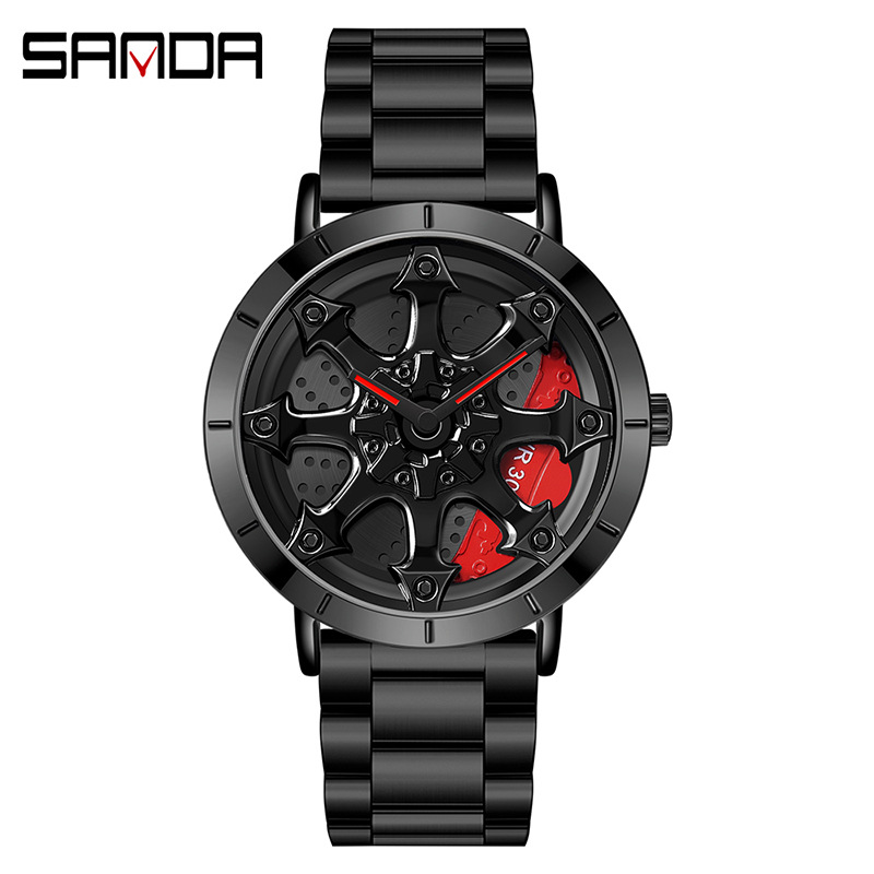 1078 스틸 벨트 블랙