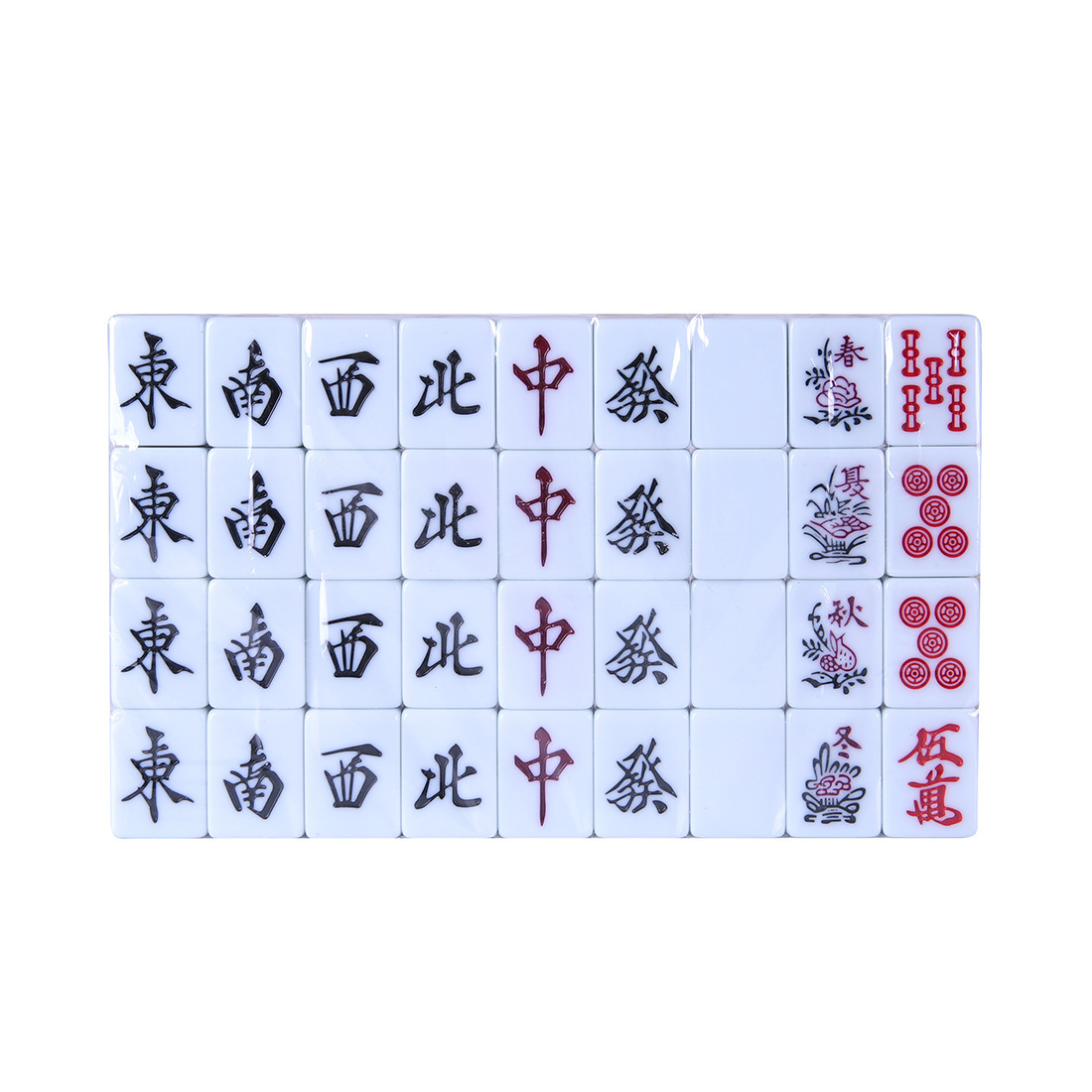 Manufacturer of 30mm Japanese Mahjong Tiles, Complete Set with Japanese-Style Scoring Sticks and Plastic Tray, Japanese Mahjong