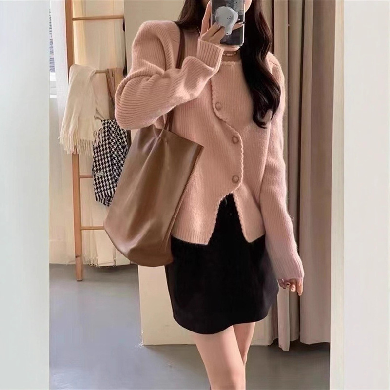 针织开衫2025早秋新款女装洋气毛衣女外套显瘦上衣女显瘦气质小衫|undefined