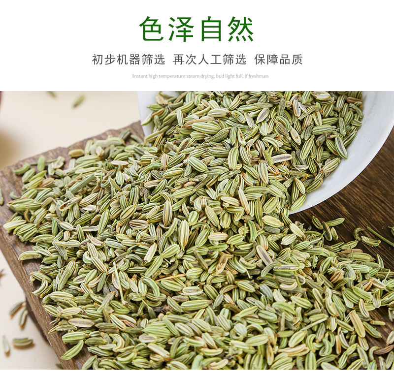 Fennel Seed (Foeniculum vulgare) — Dried Food-Herb Spice for Braising & Tea, 500g Bulk in use