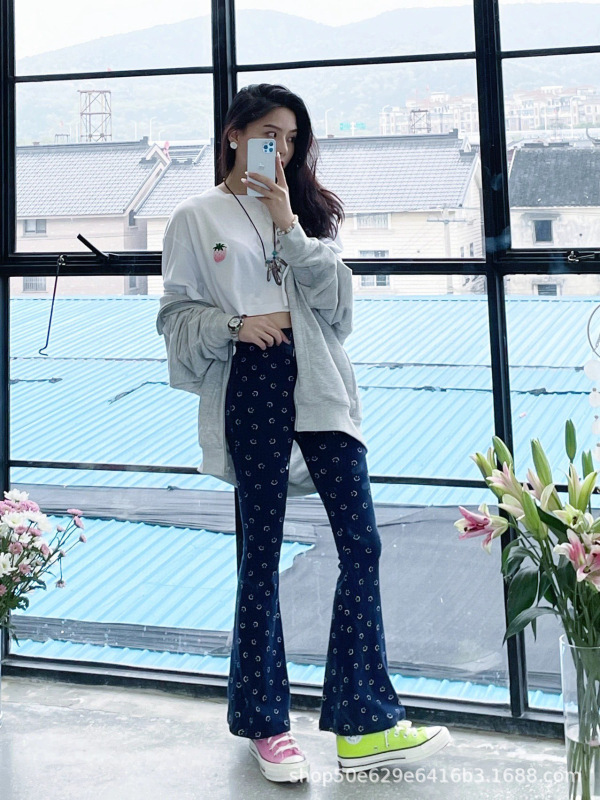 Jennie同款Minjiena高腰显瘦休闲裤女夏阔腿修身运动裤子2025新款|undefined