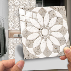 10片裝陶瓷大理石磚紋家居裝飾改造翻新自粘防水防油水晶硬片牆貼