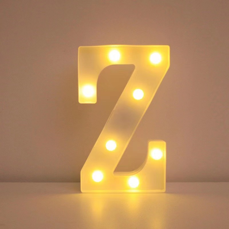 26 lámparas de letras INS viento digital modelado luz de atmósfera propuesta de boda fiesta de cumpleaños decoración de luces