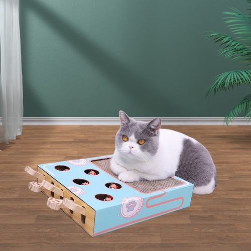 Cross-border best-selling cat mallet toy corrugated paper cat claw board self-entertaining interactive cat toy supports OME