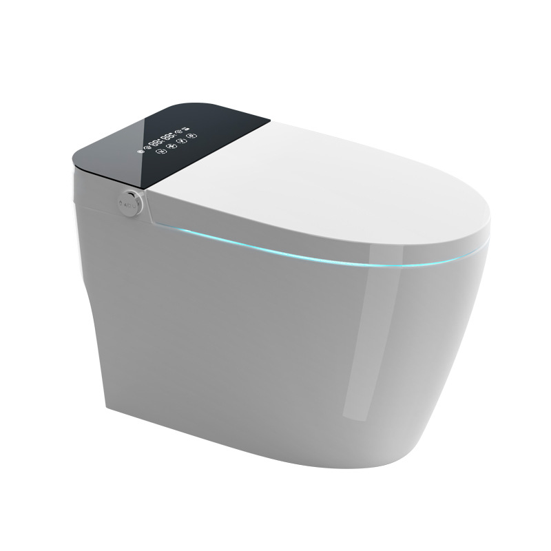 inodoro inteligente de Chaozhou integrado completamente automático esterilización tapa de flip sifón tipo calentamiento eléctrico control remoto calentador de inodoro
