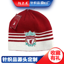 针织球迷帽 晴纶提花字母帽批发定制厂家 四角帽六角帽来图定制