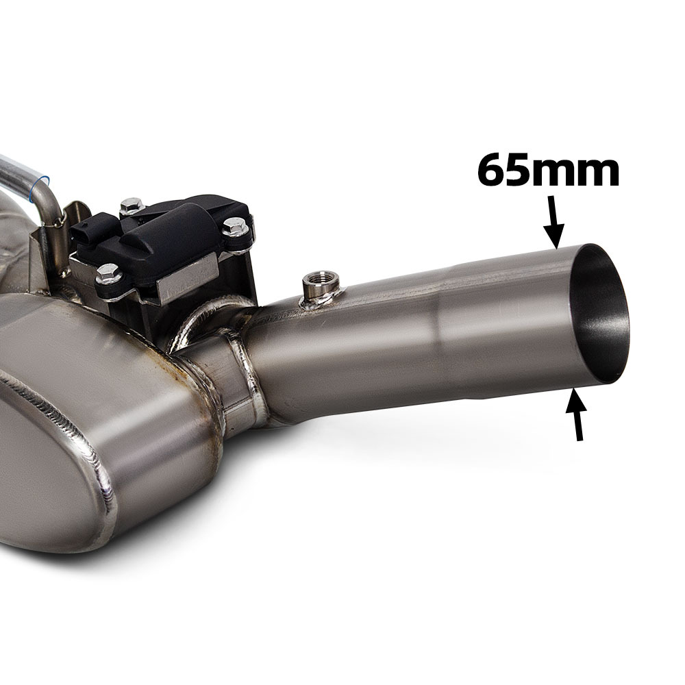 Suitable for Bmw Motorcycle Exhaust Modification R1250Gs/Adv Waterbird Valve Titanium Alloy Front Section 65mm