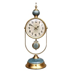 Table clock 欧式座钟摆件家用客厅桌面时钟复古钟表创意台式摆钟