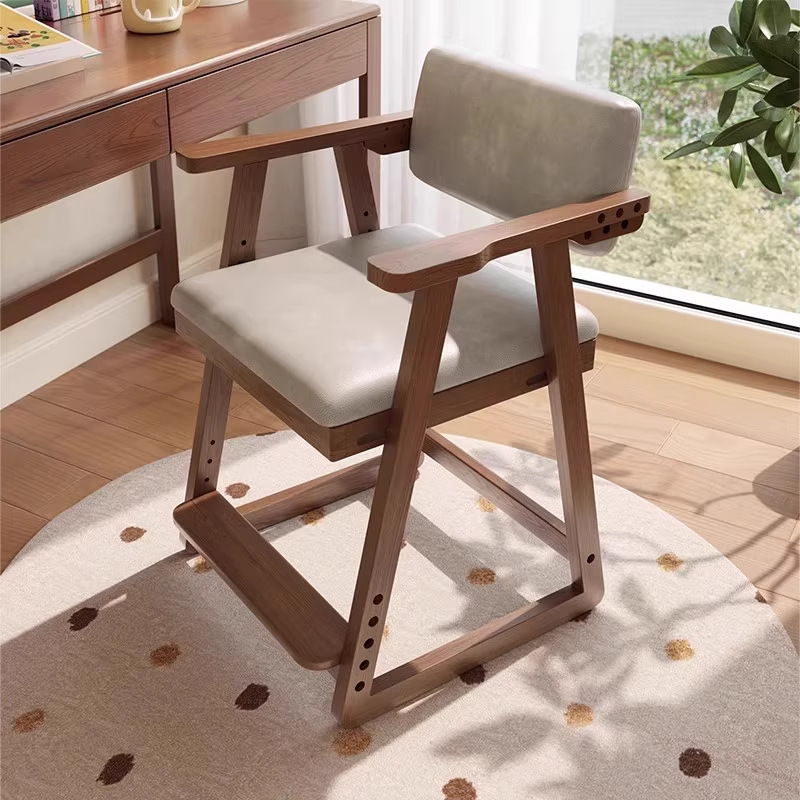 Solid Wood Learning Chair, Children's Special Seat, Adjustable Lifting Writing Chair, Student Chair, Youth Home