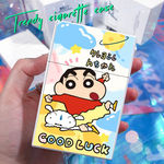 蜡笔小新塑料烟盒可爱卡通20支装粗细款抗压防潮女生款ins送男友