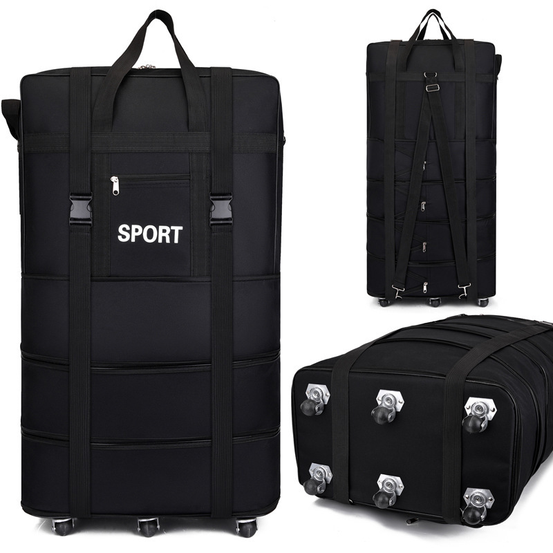 Air Consignment Bag Folding Work Luggage Bag Large Capacity Men's Backpack Storage Bag Luggage Bag with Pulley