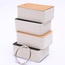 空白卡片学生硬卡纸随身英语生字单词卡活页小本diy便签手帐卡纸