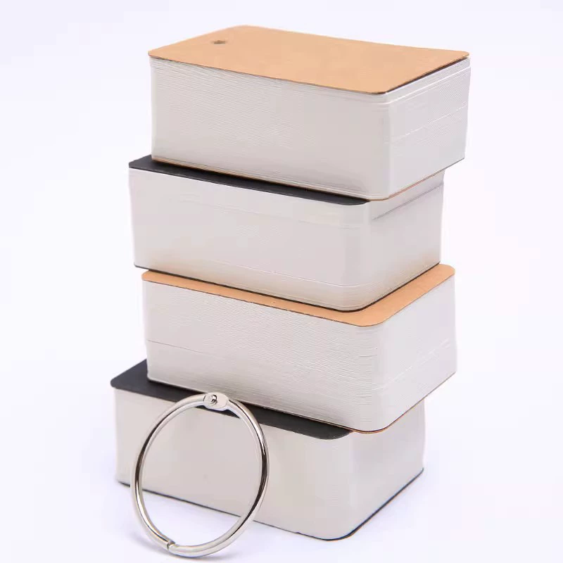 Пустые карточки для студентов, из плотного картона, портативные карточки для изучения английского языка, блокнот на кольцах, маленький блокнот, самоклеящиеся заметки для самостоятельного изготовления, карточки-планеры из картона