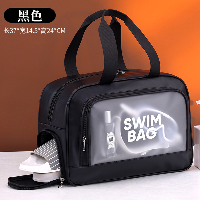 ウェットとドライの分離を備えたトロリーケース、特大のスイミングフィットネスバッグ、大容量の旅行用収納バッグ、防水ビーチバッグ