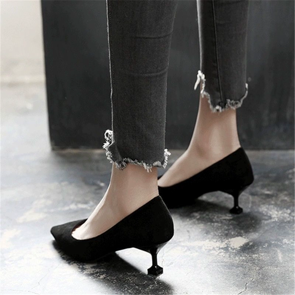 Black [5cm cat heel]