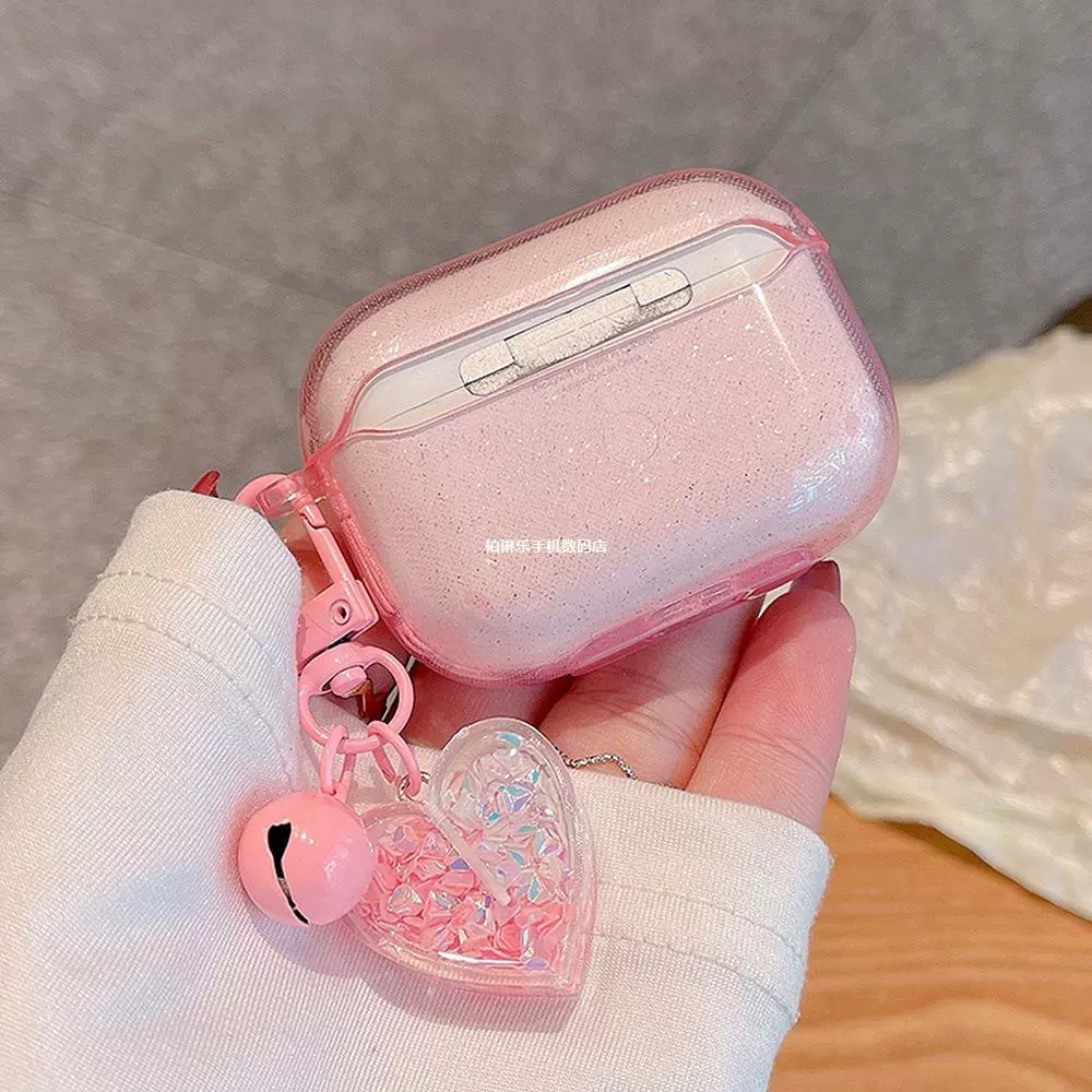 AirPods PRO2 Флеш-пудра Чистый кристалл Apple 3 поколения Bluetooth Кейс капитал подходит для AirPods 1/2/3pr