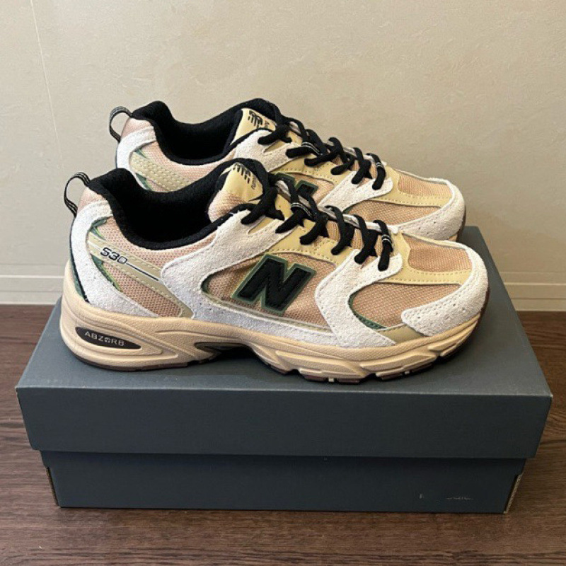 Putian Nb530 Jogging Shoes American Bloodline Thick-Soled Dad Shoes Retro Mesh Breathable Men's and Women's Casual Sports Shoes