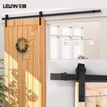 定制美式重型单门滑动谷仓门轮道厨房卧室谷仓门吊轨全套移门导轨