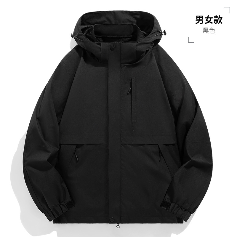 New Outdoor Jacket for Men and Women, Hiking Clothing with Hood, Warm and Casual, Men's Winter Thickened Warm Coat