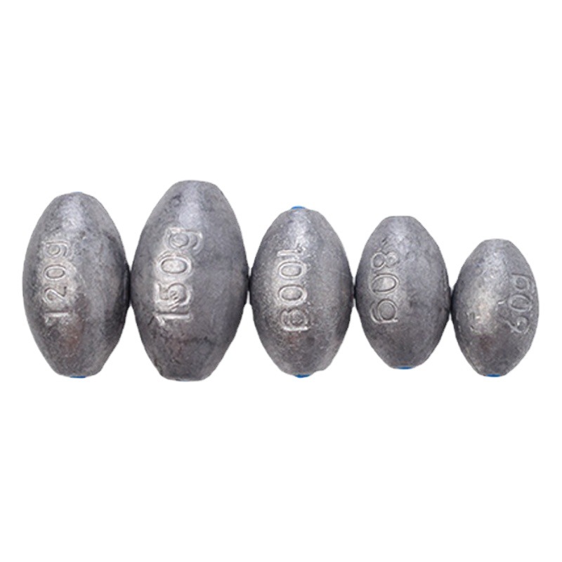 Wholesale Plastic Core Olive Lead Pendant Does Not Damage the Line, Large Lead Pendant, Fishing Gear Supplies, Weighted Fishing Accessories, Long-Range Lead Pendant