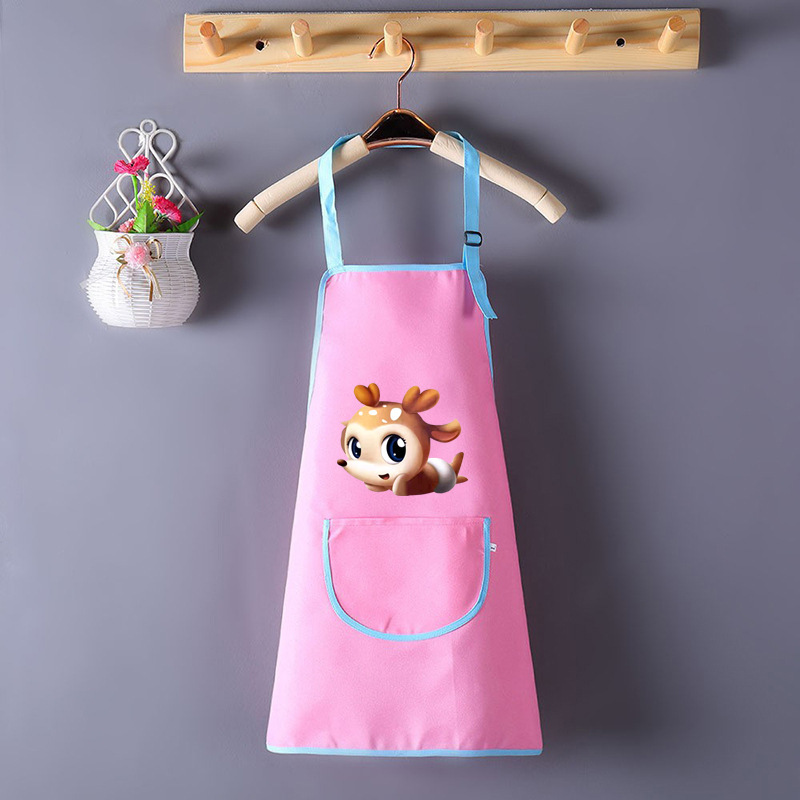 Pintura impermeable al por mayor para niños, jardín de infantes, impresión delantal, pintura infantil, abrigo de arte, bib