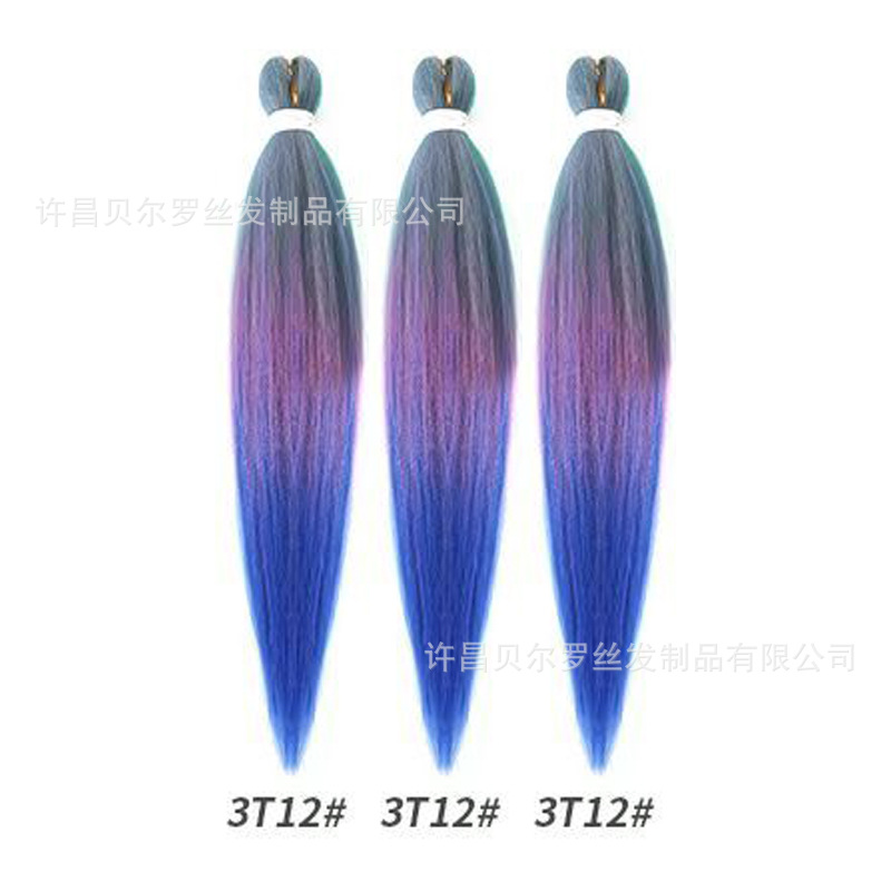 Kit de 3 pelucas EZ Braid – cabello synthetic, colores sólidos/degradé