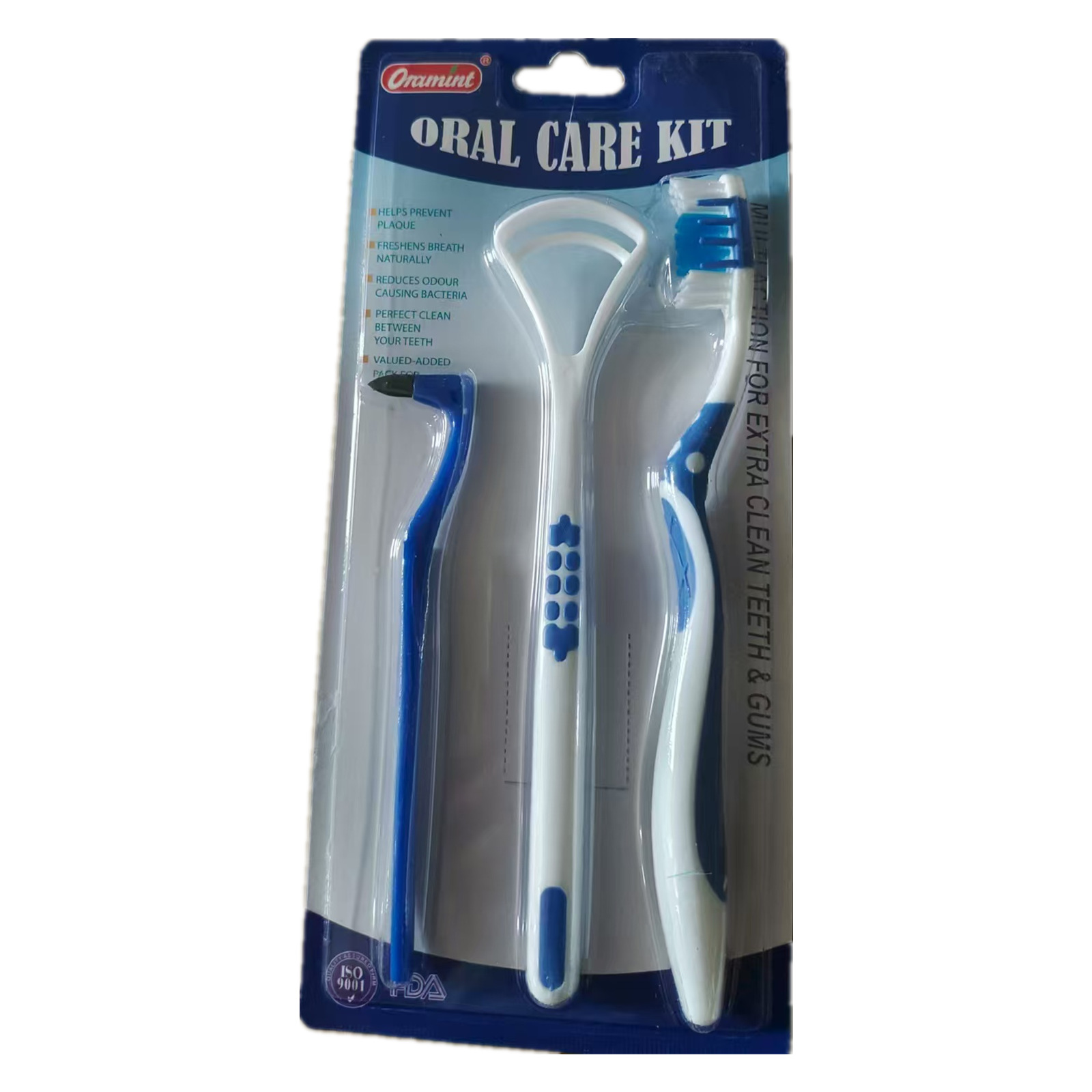 Dental Oral Care Dental Toothbrush Tongue Brush Tartar Cleaner 3-Piece Set