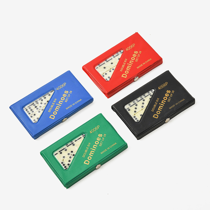 Cross-border dominoes 28 double six boxed ivory Dominoes cards chess table games children's toys