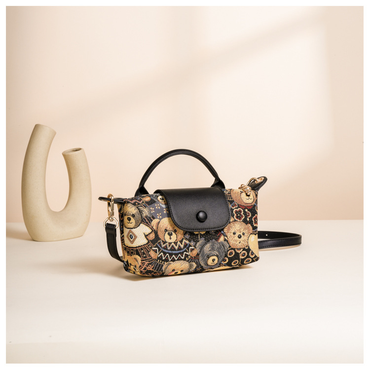 small bag women's bag Korean version ins style canvas bag trendy versatile women's shoulder messenger bag_voghion.com