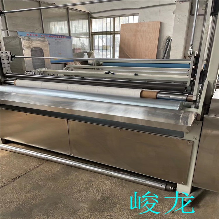 新型一次性厨房钢丝球耐磨抹布分切复卷机半自动容易操作