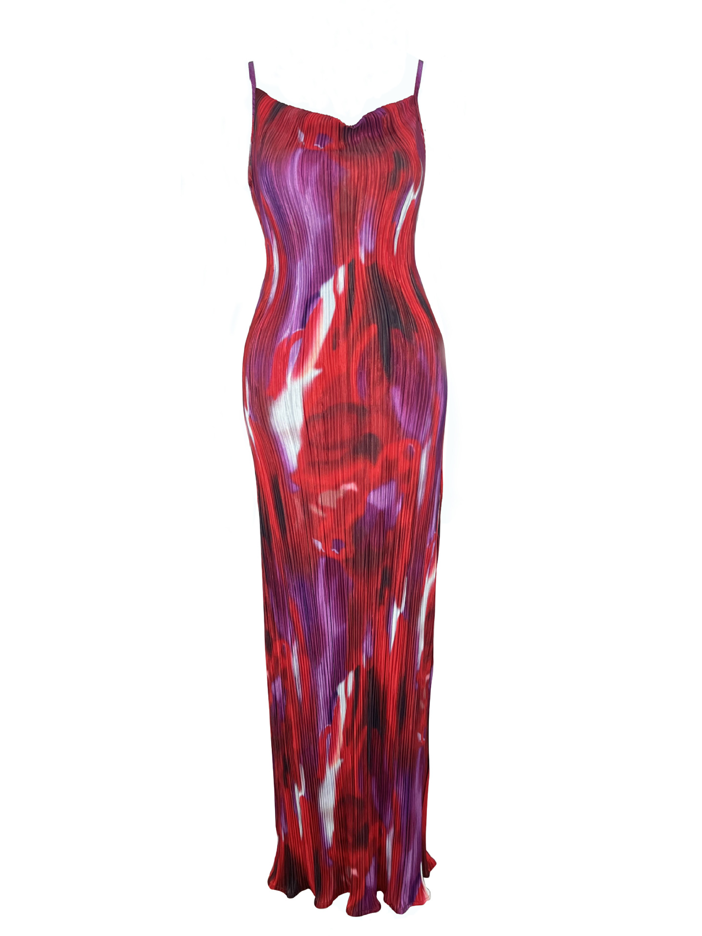 350g Weight Maxi Long Dress Dress Length Type Sleeveless Sleeve Length Sheath Dress Dresses Type Polyester Fabric Type Mid Waist Waist Line Daily, Beach Occasion V Neck Neckline Slim Fit Type Color Block, Painted Flower Pattern Summer Season Women's Gender Vacation Style Wholesale Women's Vacation Color Block Painted Flower Daily Beach V Neck Sleeveless Sheath Dress 无