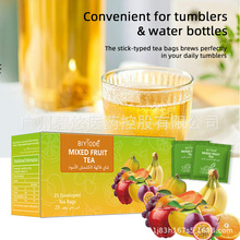 mixed fruit tea natural fruity aroma drinks soak in water