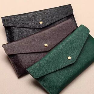 New Women's Wallet Long Thin Clutch Bag Simple and Fashionable Large Capacity Soft Leather Card Bag Mobile Phone Bag Wallet