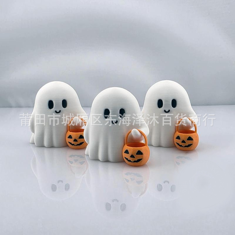 ハロウィンゴーストクリエイティブ 3D プリント装飾品面白い小さなゴーストの形のギフトクロスボーダー新製品デスクトップ装飾品|undefined