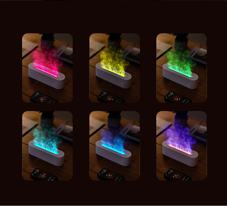 Colorful Flame Aromatherapy Humidifier
