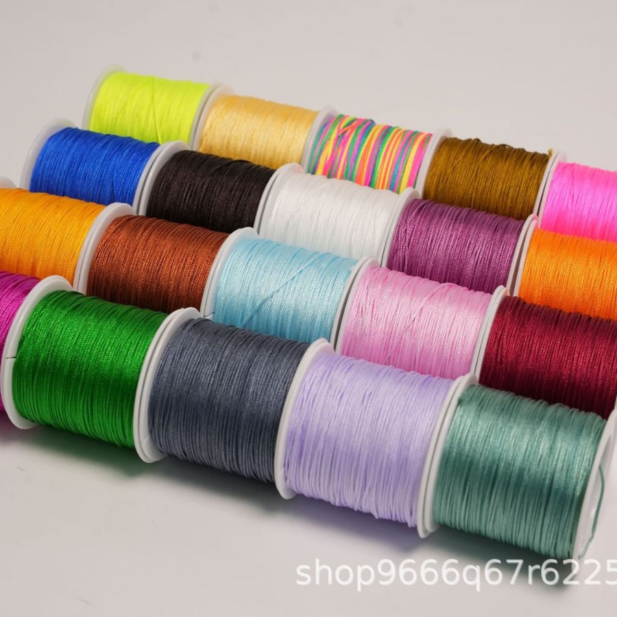 Hilo de jade n.° 72 encriptado, para bricolaje, hecho a mano, trenzado, para pulseras, cuerda para tejer, hilo para joyería, collar, hilo para abalorios