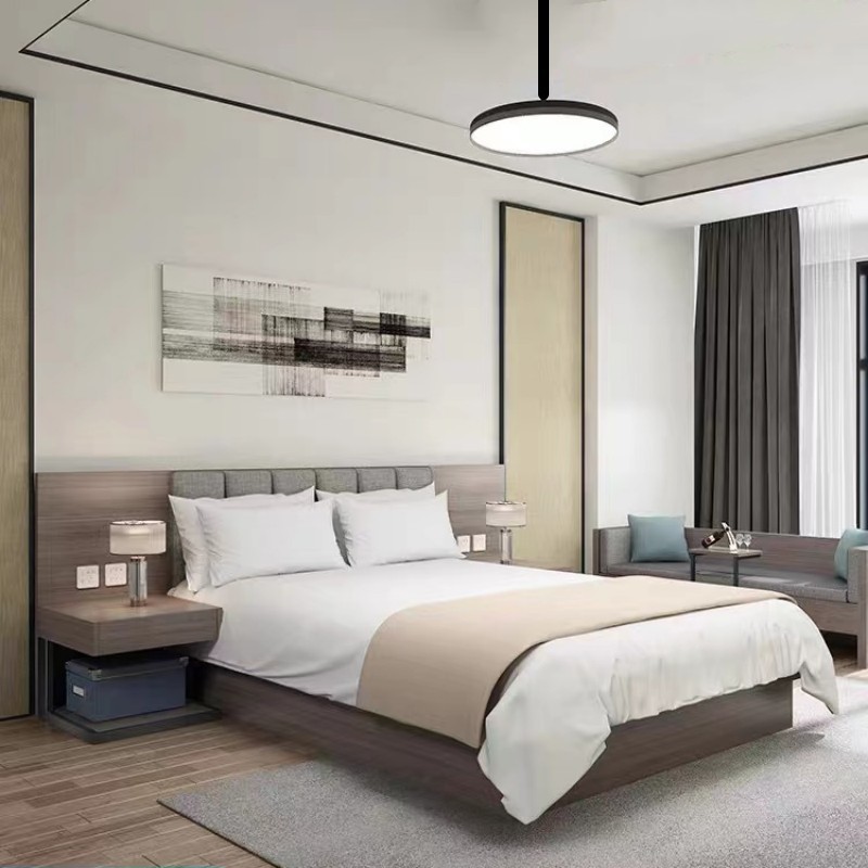 Hotel Furniture Standard Room Full Set Apartment Guest Room Furniture Homestay Hotel Bed Standard Room Double Bed Hotel Bed