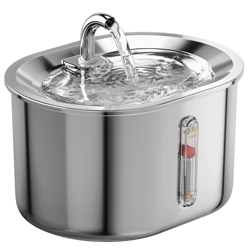 Automatic fountain stainless steel, new collection, pet
