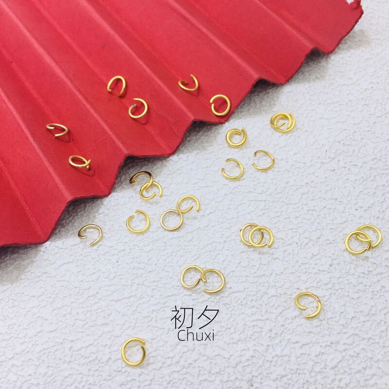 High color sand gold open ring bracelet necklace connection open ring diy jewelry accessories hanging ring High color sand gold open ring bracelet necklace connection open ring diy jewelry accessories hanging ring
