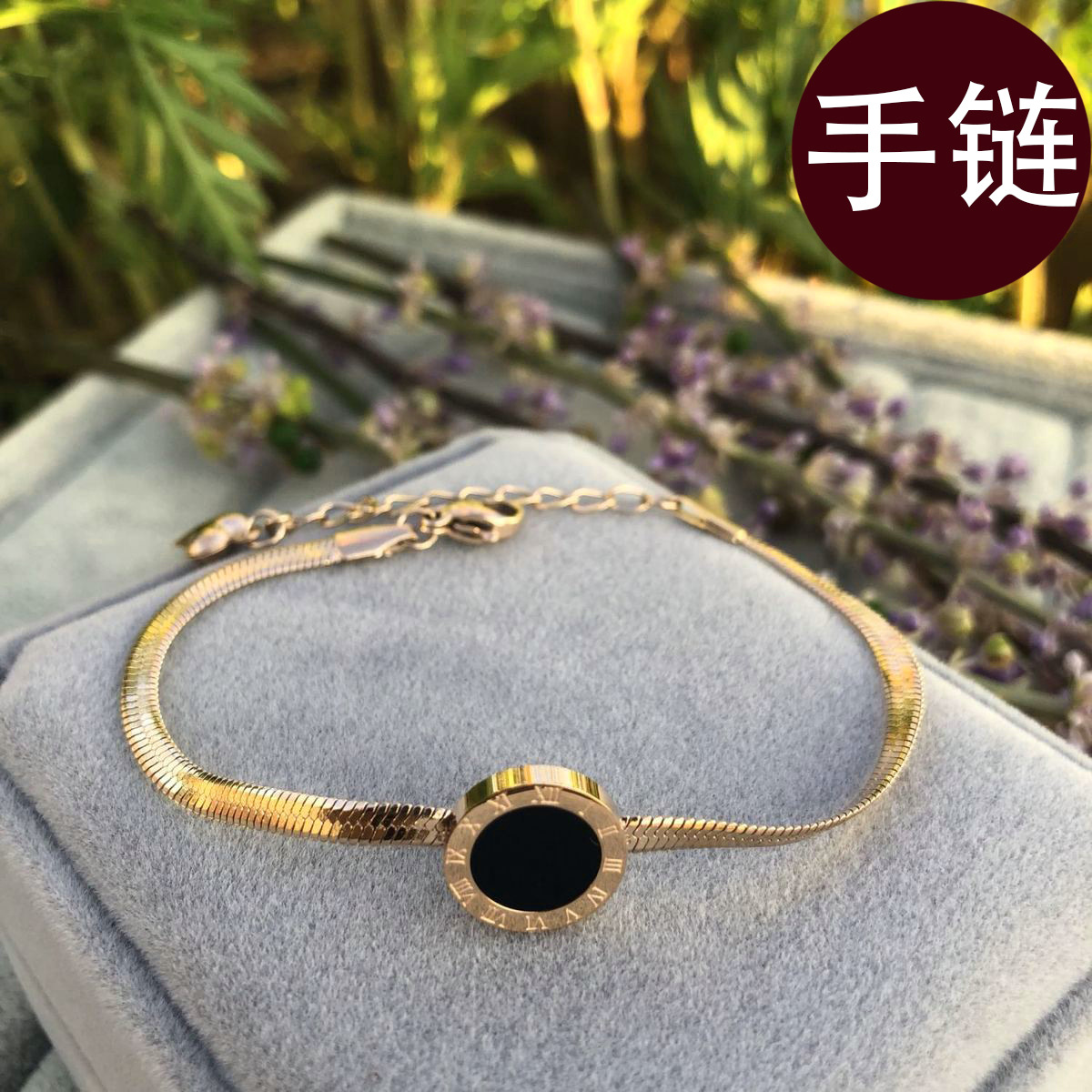 Corea del Sur de moda todo fósforo elegante pulsera digital romana nicho femenino diseño ins luz lujo de alta calidad accesorios verano