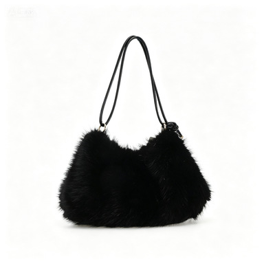 Comercio exterior especial para bolsas de lana portátiles otoño y invierno estilo retro europeo y americano de moda imitación de piel bolsas diarias portátiles