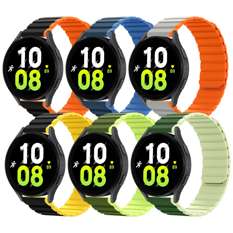 22/20mm Magnetic Strap for Huawei Samsung Xiaomi S2/s1pro Watch Strap Silicone Magnetic Strap